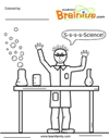 Professor Brainius coloring sheet!