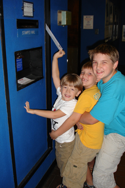 Drake Logan, Nick Logan, and Travis Logan - Team Family hard at work!